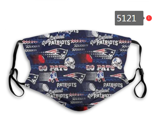 2020 NFL New England Patriots #12 Dust mask with filter->nfl dust mask->Sports Accessory